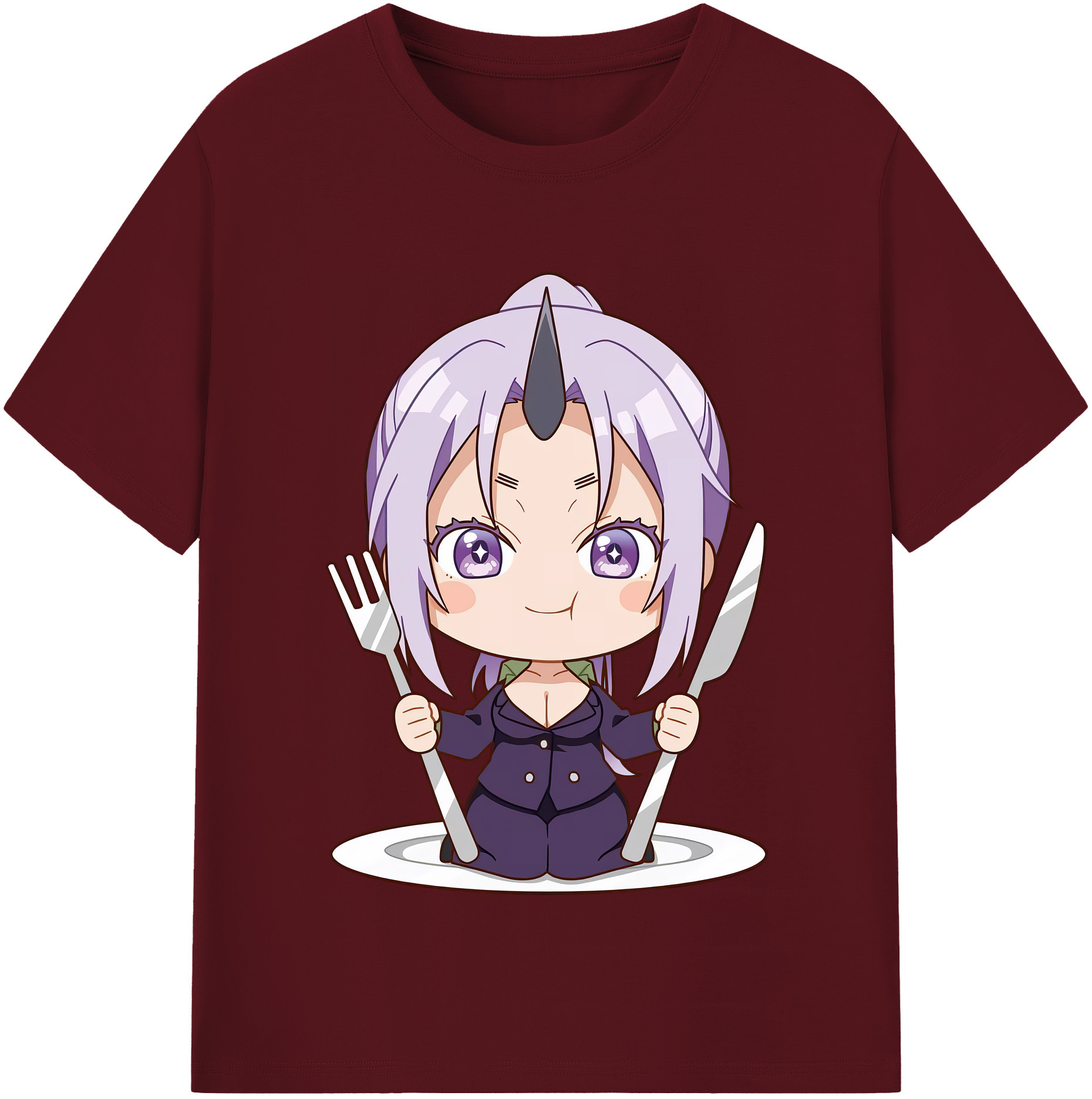 （画像用） 転スラ Regarding Reincarnated to Slime 綿100％半袖Tシャツ（フロントプリント）